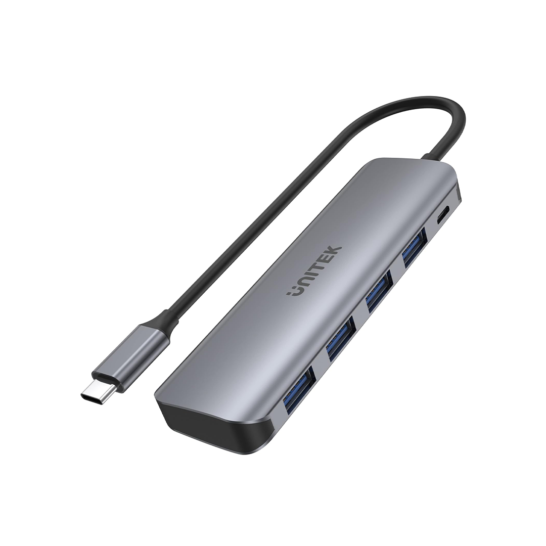 موزع Unitek H1107A uHUB P5+ مزود بـ 4 منافذ USB-C موزع Unitek H1107A uHUB P5+ مزود بـ 4 منافذ USB-C